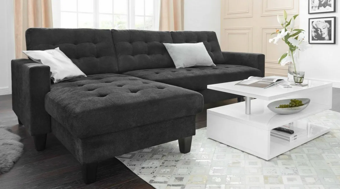 Tavolino soggiorno rettangolare bianco 90x55x41h cm - Natalia