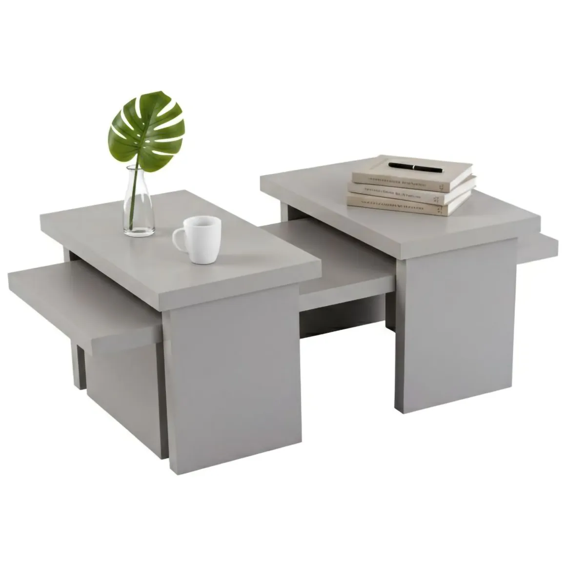 Tavolini Da Salotto > Dmora Tavolino soggiorno rettangolare marmo 110x45x41h cm - Amarantha Bianco Marmo