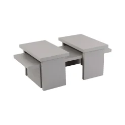 Tavolini Da Salotto > Dmora Tavolino soggiorno rettangolare marmo 110x45x41h cm - Amarantha Bianco Marmo