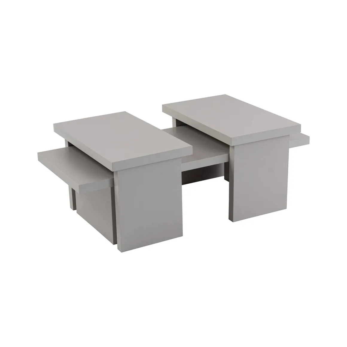 Tavolini Da Salotto > Dmora Tavolino soggiorno rettangolare marmo 110x45x41h cm - Amarantha Bianco Marmo