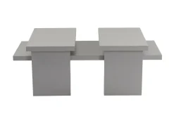 Tavolini Da Salotto > Dmora Tavolino soggiorno rettangolare marmo 110x45x41h cm - Amarantha Bianco Marmo