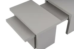 Tavolini Da Salotto > Dmora Tavolino soggiorno rettangolare marmo 110x45x41h cm - Amarantha Bianco Marmo