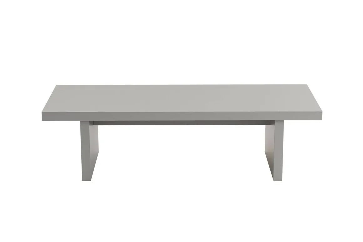 Tavolini Da Salotto > Dmora Tavolino soggiorno rettangolare marmo 110x45x41h cm - Amarantha Bianco Marmo