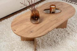 Tavolino soggiorno rettangolare pino 119x60x40h cm - Elain
