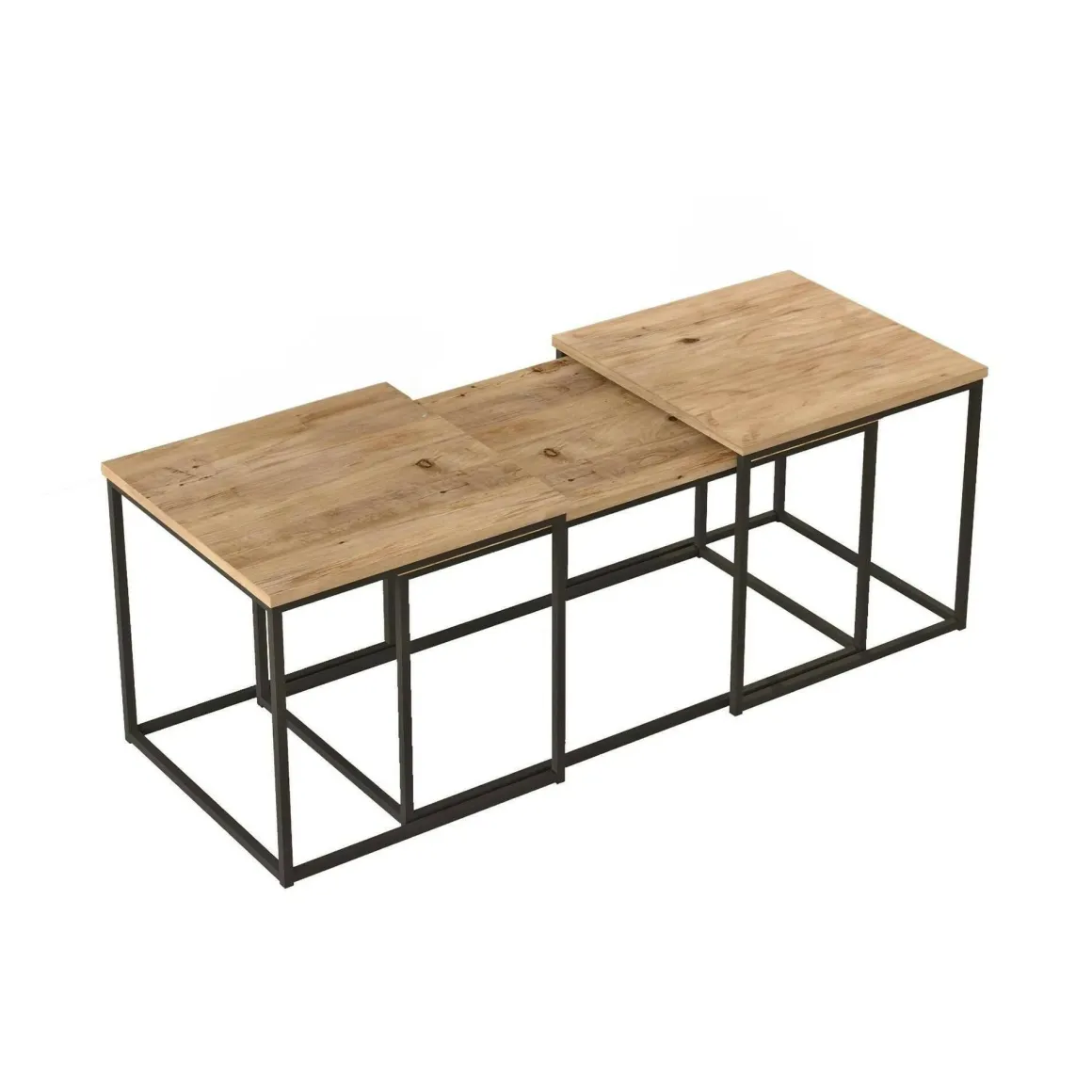 Tavolino soggiorno rettangolare quercia 190x50x47h cm - Azele