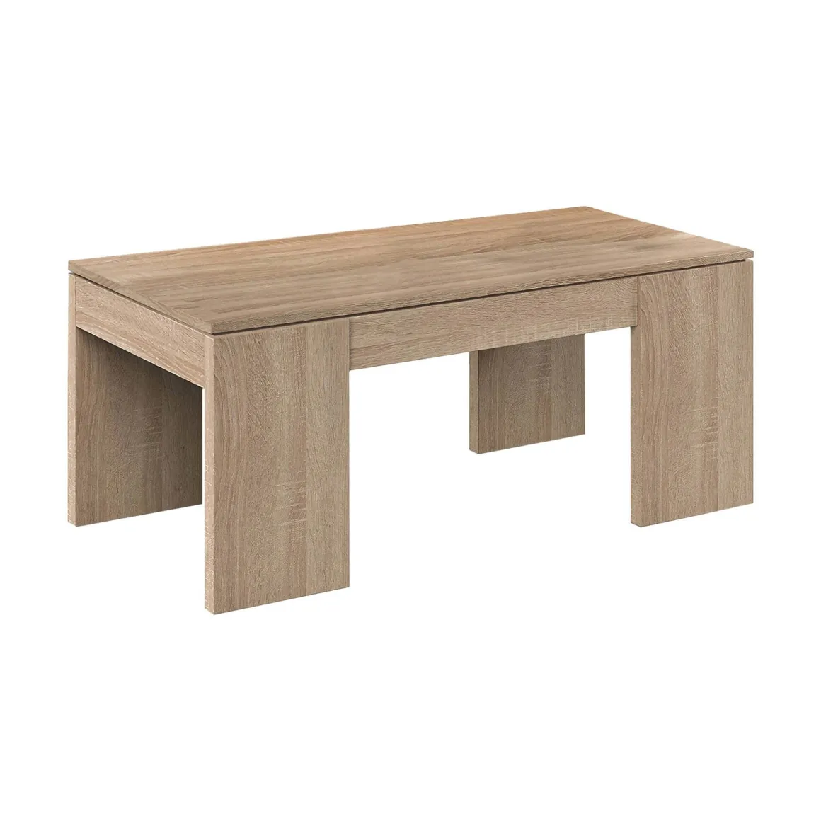 Tavolino soggiorno rettangolare rovere 100x43x50h cm - Almo