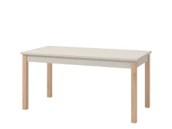 Tavolo Allungabile Beige Marrone Rovere 8 Posti Allungabile 160x80x77h cm, - Bulzi
