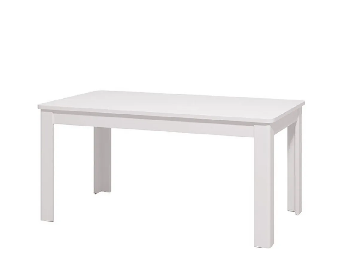 Tavolo Allungabile Bianco Lucido 8 Posti Allungabile 160x90.5x76.5h cm, - Colosimi