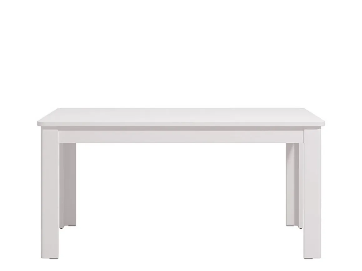 Tavolo Allungabile Bianco Lucido 8 Posti Allungabile 160x90.5x76.5h cm, - Colosimi