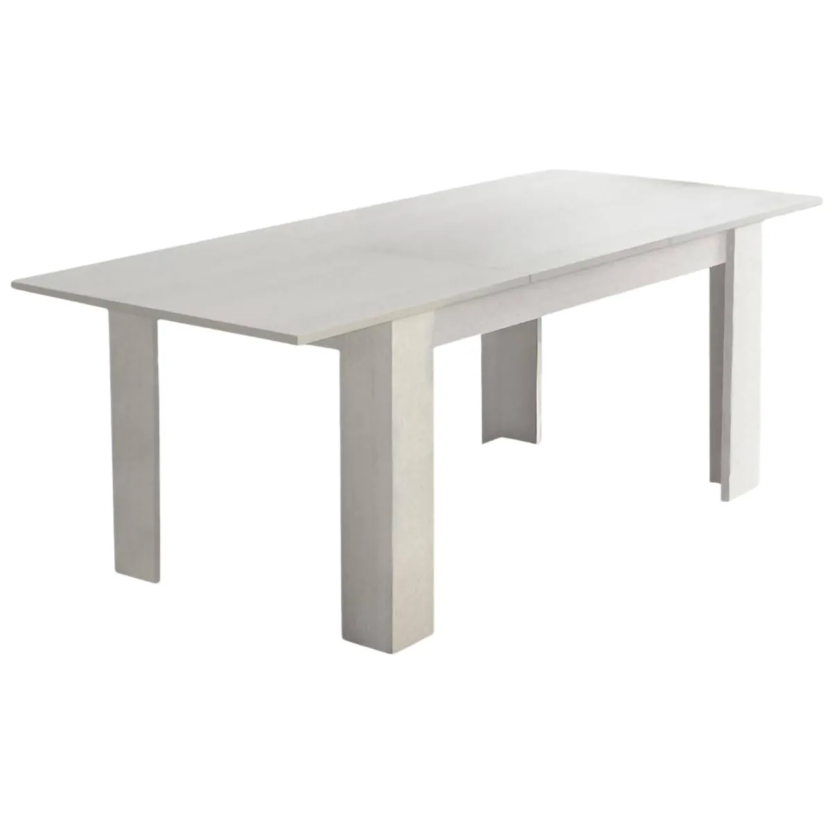 Tavoli Allungabili|Cucina > Dmora Tavolo allungabile classico 8-10 posti 160/220x88cm - Artino Bianco