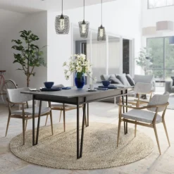 Tavoli Allungabili > Dmora Tavolo allungabile elegante 6-8 posti 170x80cm - Terralba Bianco