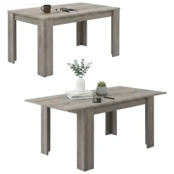 Tavoli Allungabili > Dmora Tavolo Allungabile Allungabile Meccanismo Estensione Allunga Centrale 200x90x75h cm, Lunghezza Massima 200 cm - Marene Grigio Rovere grigio