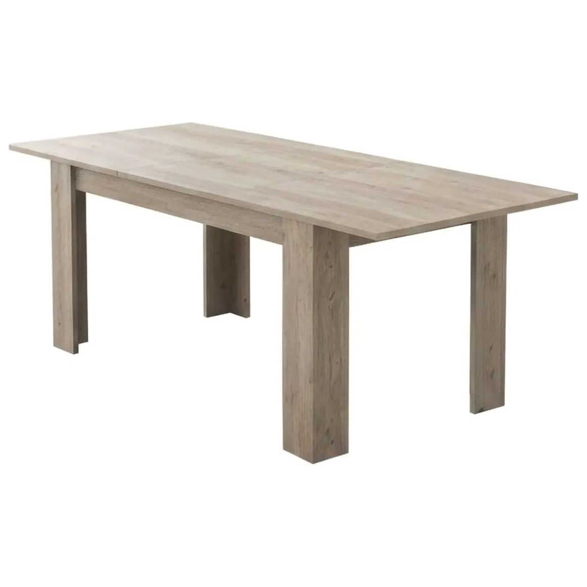 Tavolo Allungabile Grigio Rovere Grigio Allungabile Meccanismo Estensione Allunga Centrale 220x90x75h cm, Lunghezza Massima 220 cm - Campora