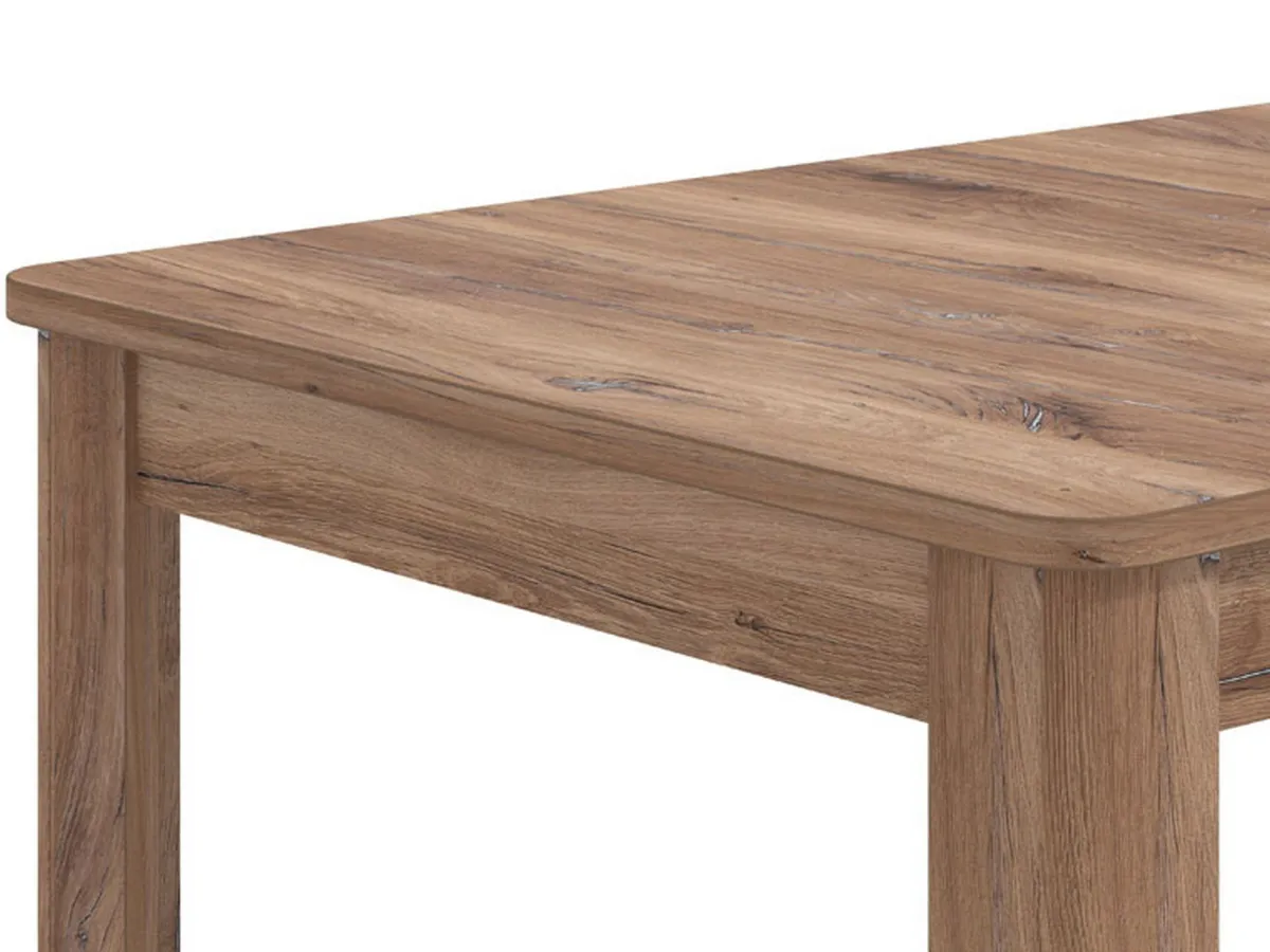 Tavoli Allungabili > Dmora Tavolo Allungabile 8 Posti Allungabile 160x91x77h cm, Effetto Invecchiato - Colosimi Marrone Noce