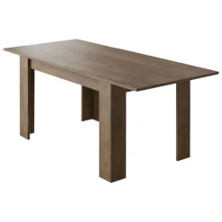Tavolo Allungabile Marrone Noce Allungabile Meccanismo Estensione Allunga Centrale 200x90x75h cm, Lunghezza Massima 200 cm - Marene