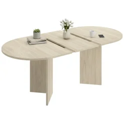 Tavoli Allungabili > Dmora Tavolo Allungabile 6 Posti Allungabile 90x140x76h cm, - Espanola Marrone Rovere
