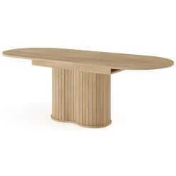 Tavoli Allungabili > Dmora Tavolo Allungabile 8 Posti Allungabile 180x90x76h cm, Meccanismo Estensione Allunga Centrale - Kasota Marrone Rovere