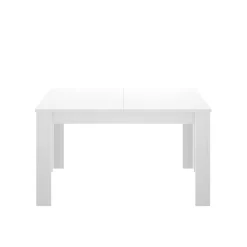 Tavoli Allungabili|Cucina > Dmora Tavolo allungabile moderno 6-8 posti 140/190x90cm rovere e bianco - Abudula Bianco, Marrone Rovere