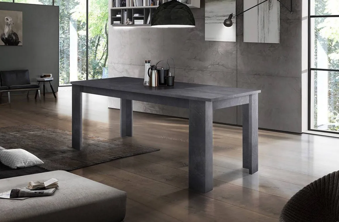 Tavolo allungabile 6-8 posti 120/170x90cm ardesia - Avatar