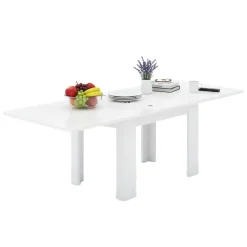 Tavolo allungabile 6-8 posti 90x90cm bianco anticato - Airin
