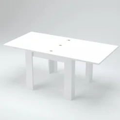 Tavolo allungabile 6-8 posti 90x90cm bianco anticato - Airin