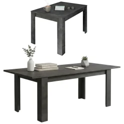Tavoli Allungabili > Dmora Tavolo allungabile 8-10 posti 137x90cm - Takumi Bianco Lucido