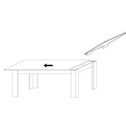 Tavolo allungabile 8-10 posti 137x90cm ardesia - Takumi