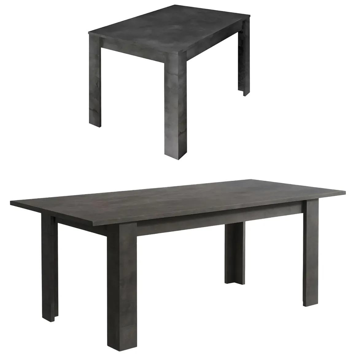 Tavolo allungabile 8-10 posti 137x90cm ardesia - Takumi