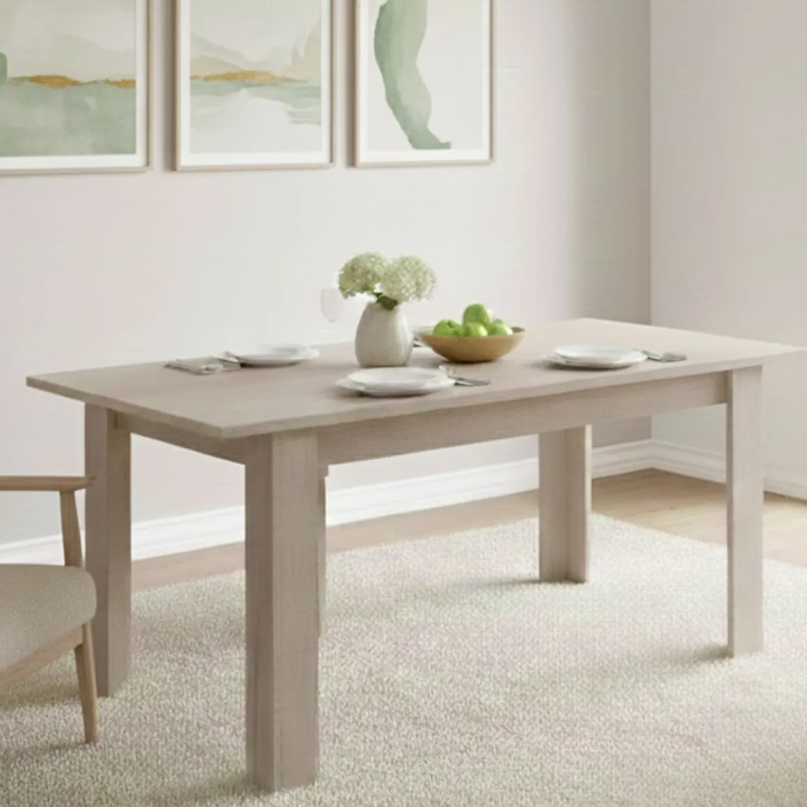 Tavolo allungabile 8-10 posti 137x90cm rovere - Takumi