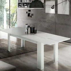 Tavolo allungabile 8-10 posti 140/190x90cm bianco anticato - Arizon
