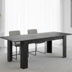 Tavolo allungabile 8-10 posti 160/220x88cm grigio - Artino