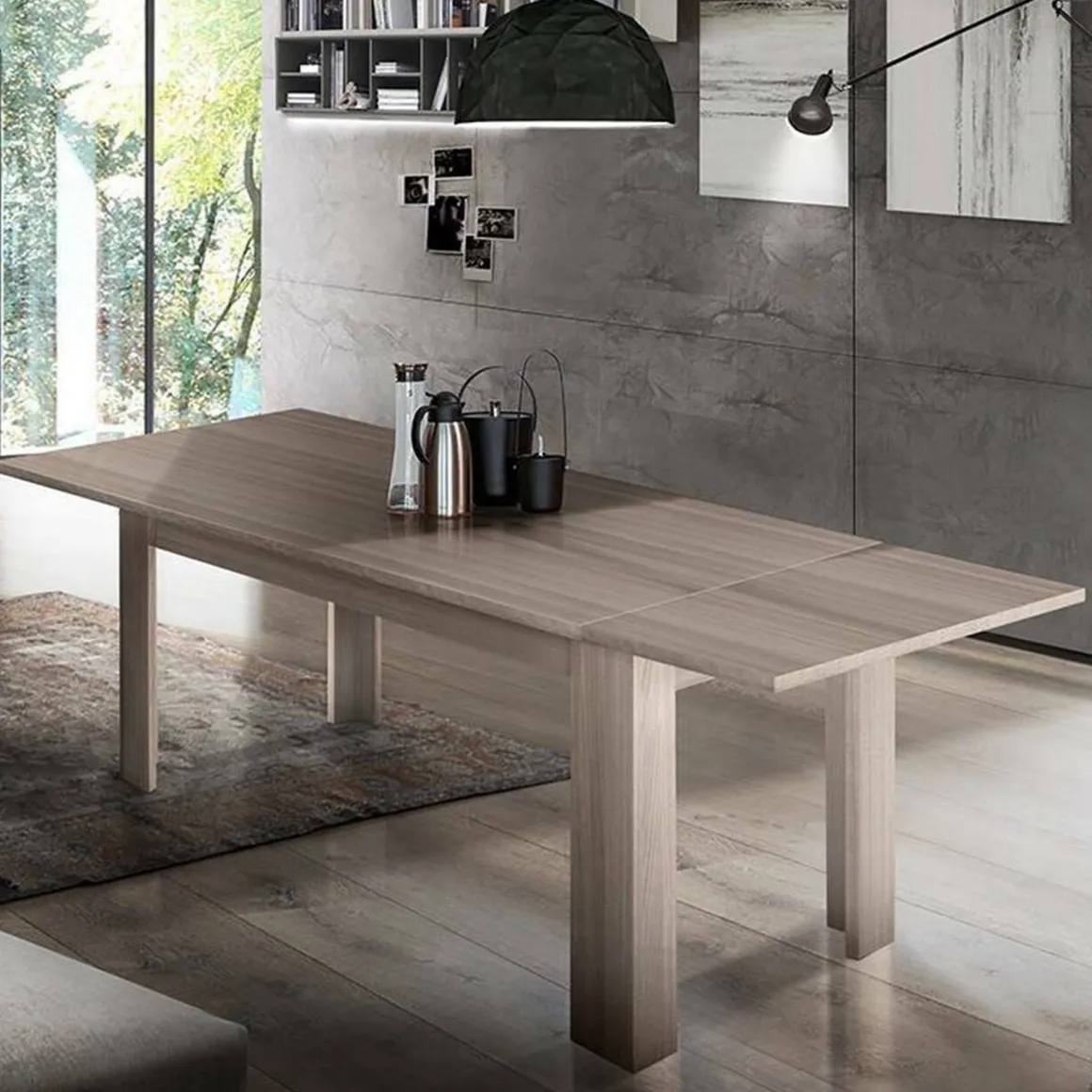Tavoli Allungabili > Dmora Tavolo allungabile 8-12 posti 180x95cm - Arvier Bianco
