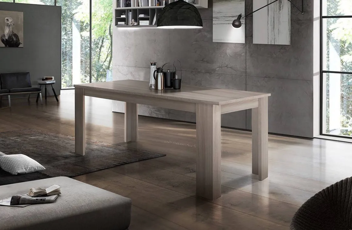 Tavoli Allungabili > Dmora Tavolo allungabile 8-12 posti 180x95cm - Arvier Bianco