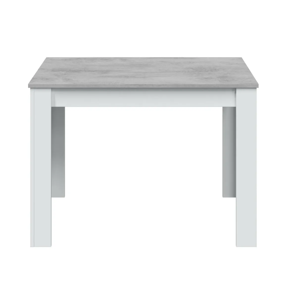 Tavolo cucina rettangolare 6 posti bianco e cemento 109x67cm - Anat