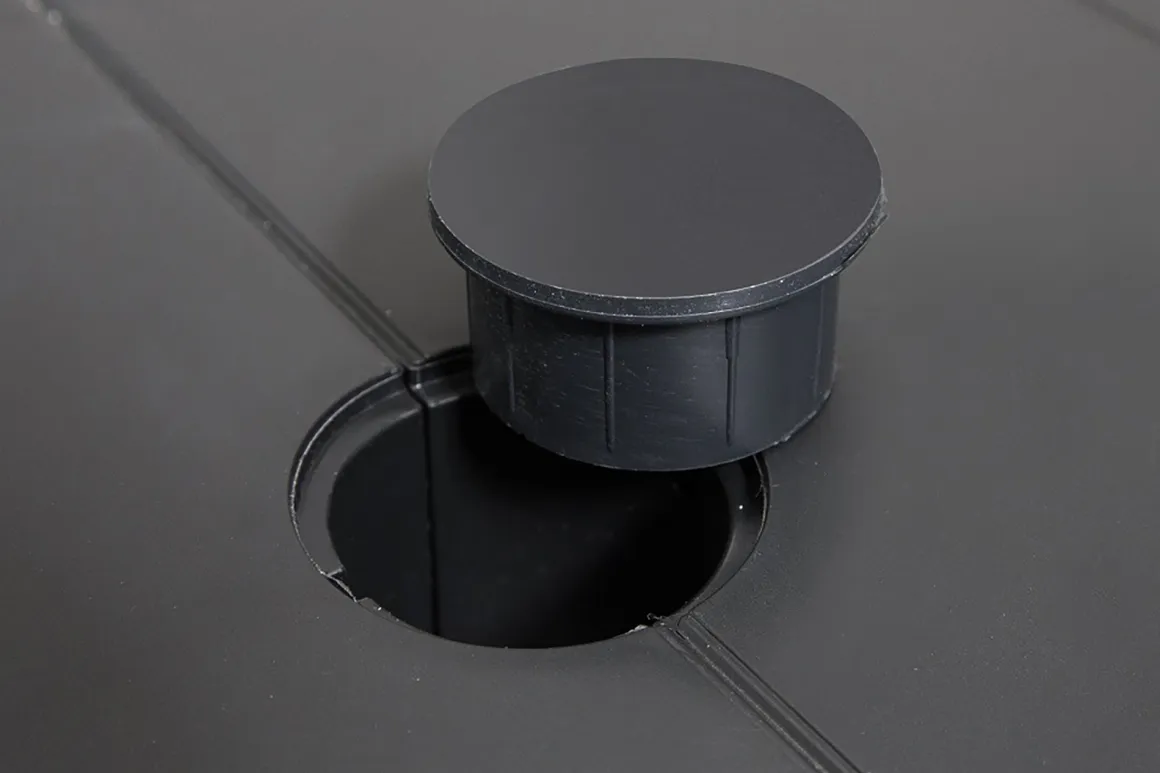Tavolo da esterno allungabile 8-10 posti 160/220x90cm antracite - Anatre