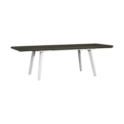 Tavoli Da Esterno > Dmora Tavolo da esterno allungabile 8-12 posti 146/292x86cm - Campana Bianco