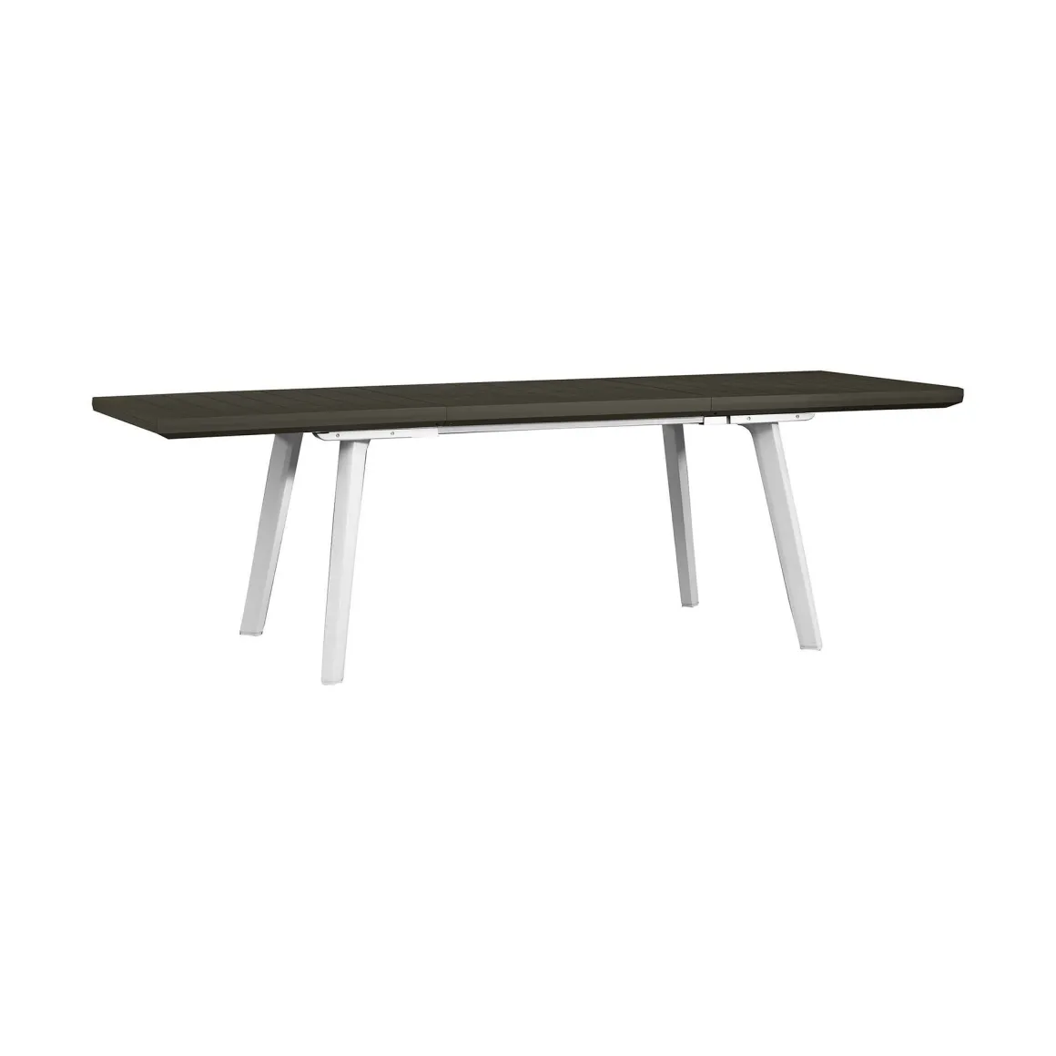 Tavoli Da Esterno > Dmora Tavolo da esterno allungabile 8-12 posti 146/292x86cm - Campana Bianco