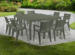 Tavolo da esterno Campana, 292x86 h74 cm, Verde