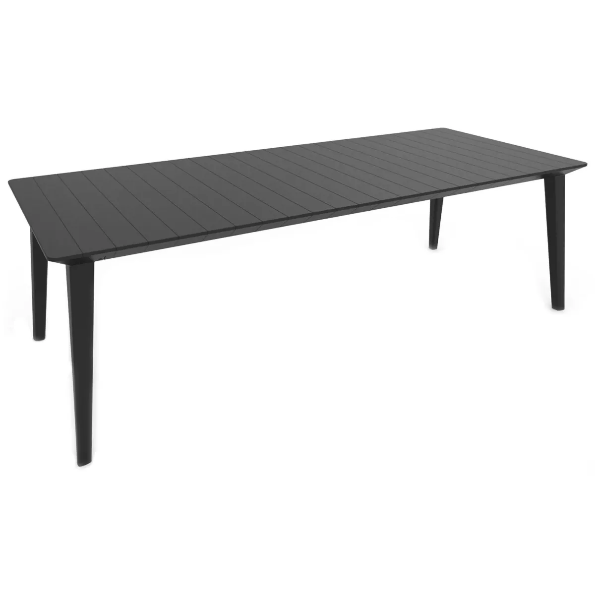 Tavoli Da Esterno > Dmora Tavolo da esterno Camrose, 235x98 h74 cm, Antracite Nero Antracite
