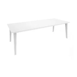 Tavolo da esterno Camrose, 235x98 h74 cm, Bianco