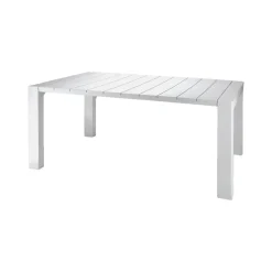 Tavoli Da Esterno > Dmora Tavolo da esterno Langsa, 98x75 h90 cm, Bianco