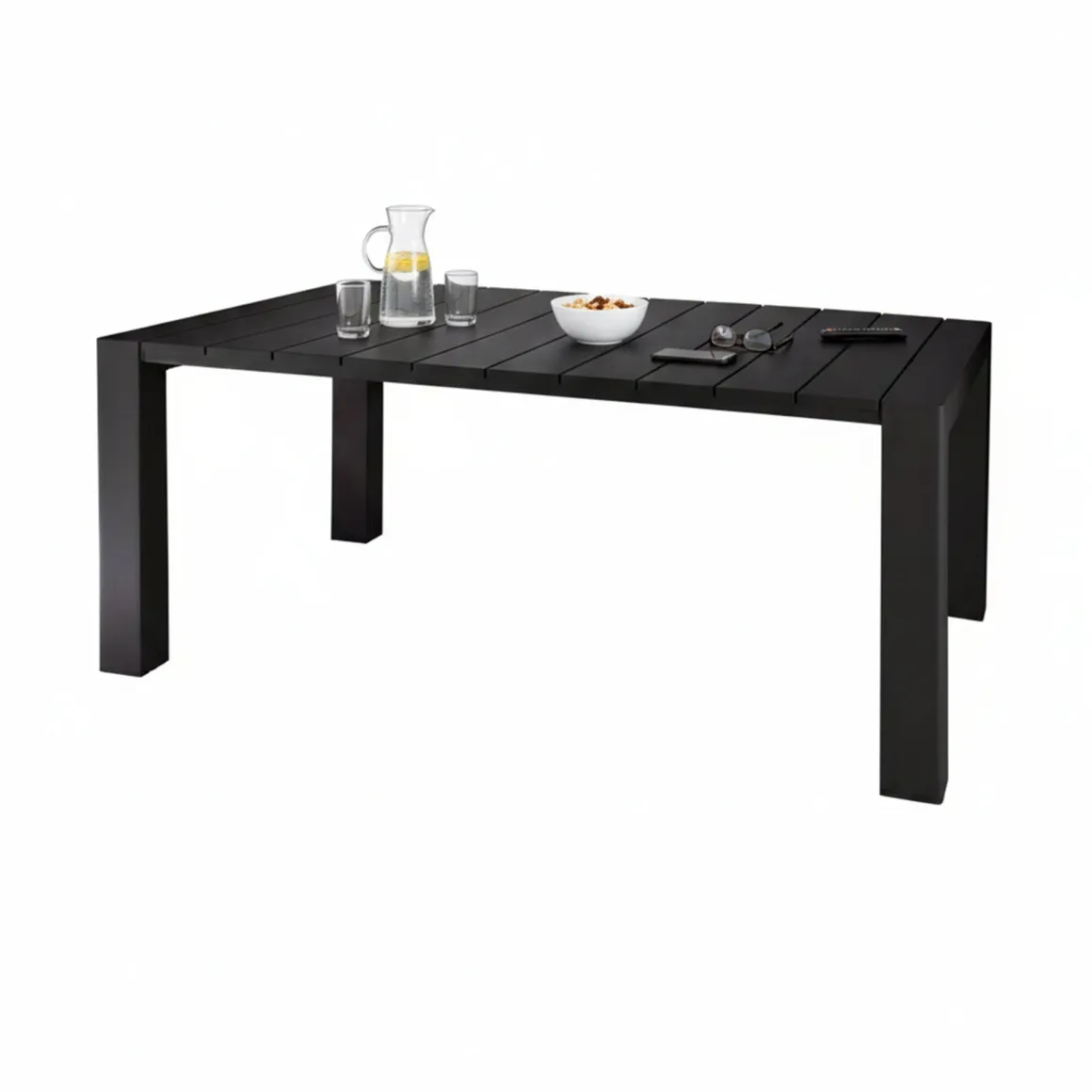 Tavolo da esterno 10 posti 160x98cm antracite - Magelang