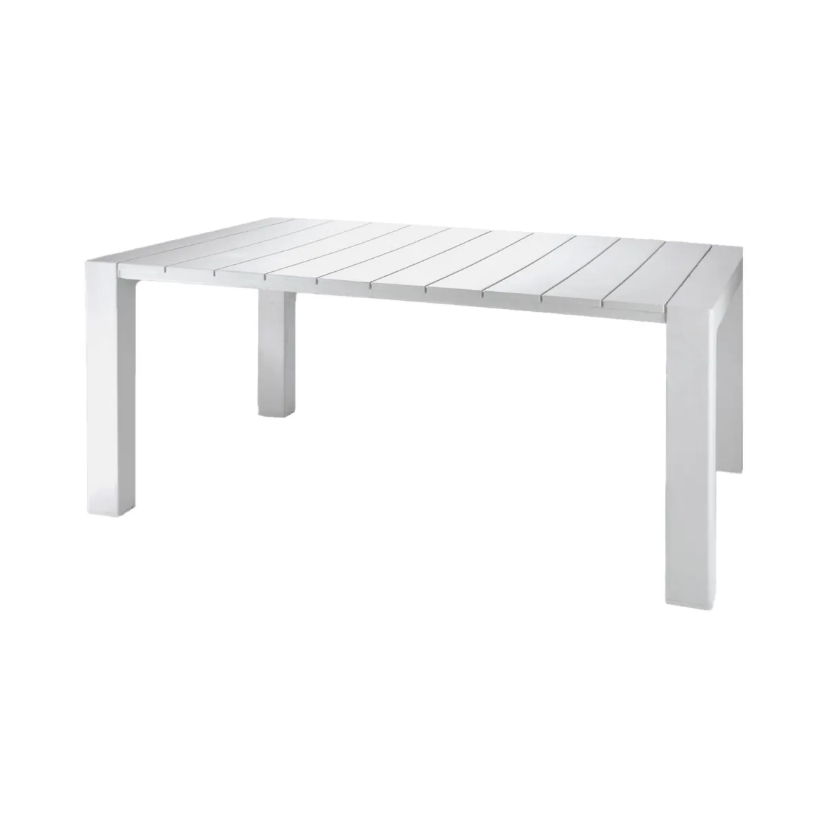 Tavoli Da Esterno > Dmora Tavolo da esterno 10 posti 160x98cm - Magelang Bianco