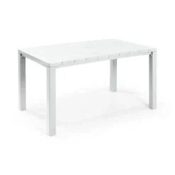 Tavoli Da Esterno > Dmora Tavolo da esterno 6 posti 147x90cm - Listowel Bianco