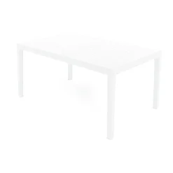 Tavoli Da Esterno|Outdoor > Dmora Tavolo da esterno 6 posti 150x90cm - Askia Bianco