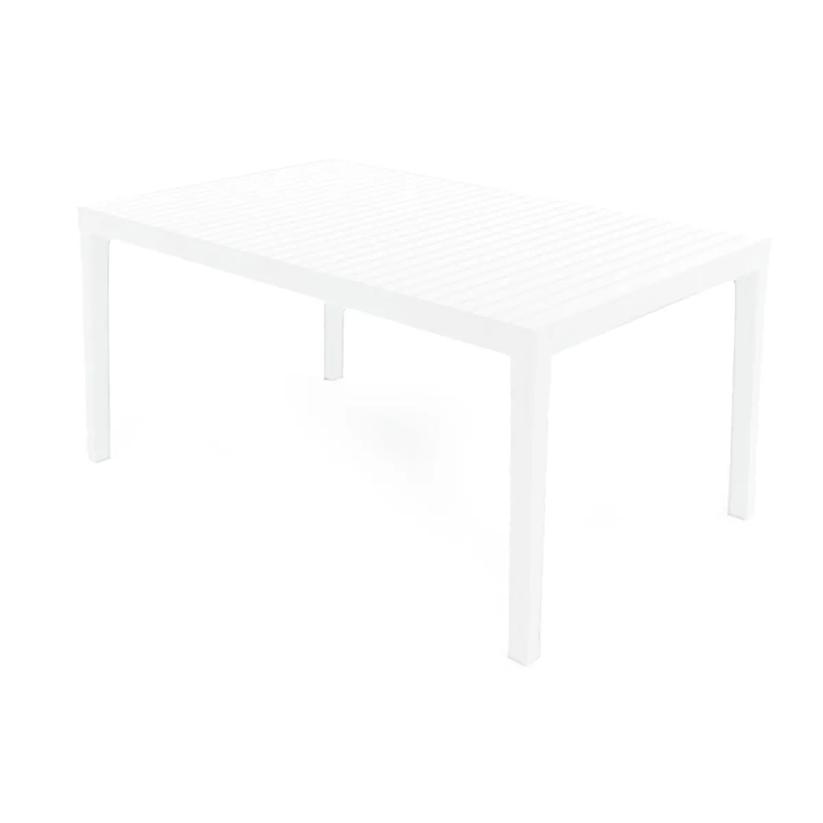 Tavoli Da Esterno|Outdoor > Dmora Tavolo da esterno 6 posti 150x90cm - Askia Bianco