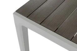Tavoli Da Esterno > Dmora Tavolo da esterno 6 posti 160x90cm bianco e tortora - Innisfail Grigio, Bianco Tortora