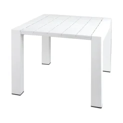 Tavoli Da Esterno > Dmora Tavolo da esterno 6 posti 90x98cm - Malang Bianco