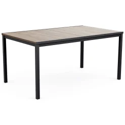 Tavolo da esterno 6 posti 159x95cm rovere e antracite - Sarnia