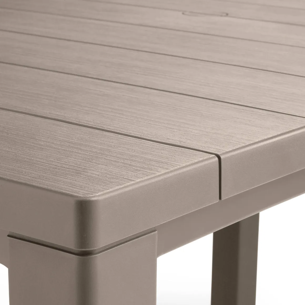Tavolo da esterno 6 posti 147x90cm tortora - Listowel